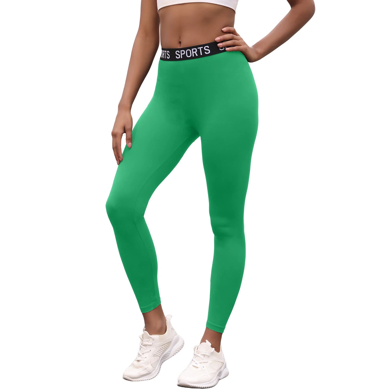 Super Soft Letter Waist Leggings for Women