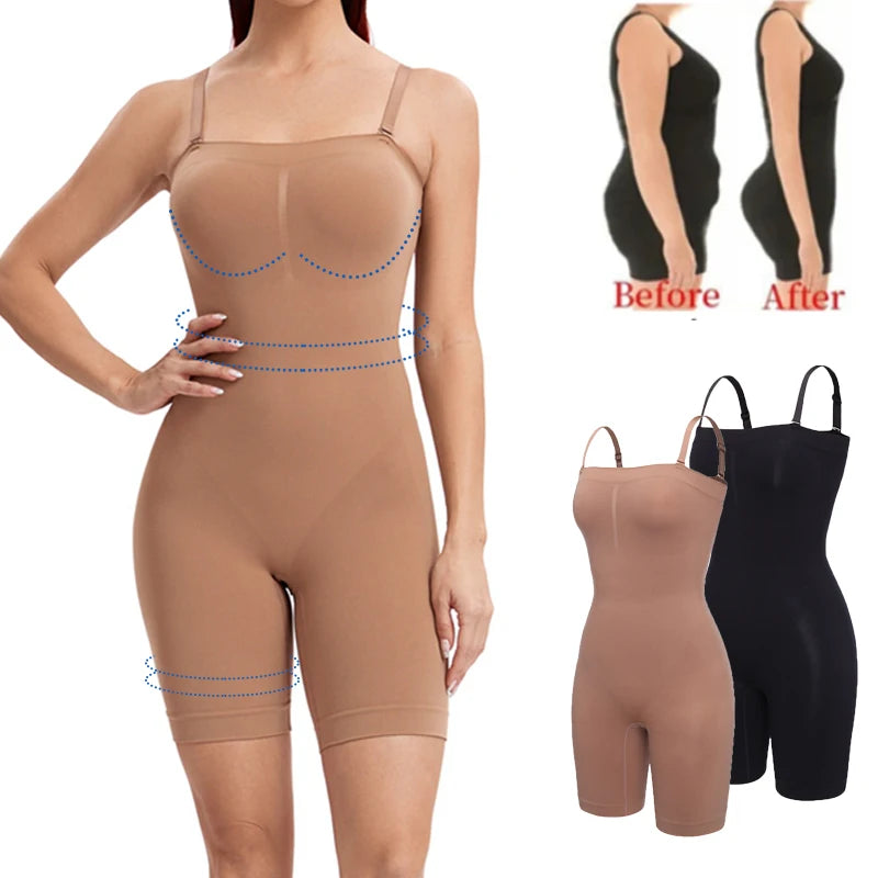 Seamless Bodysuit Women Shapewear Butt Lifting