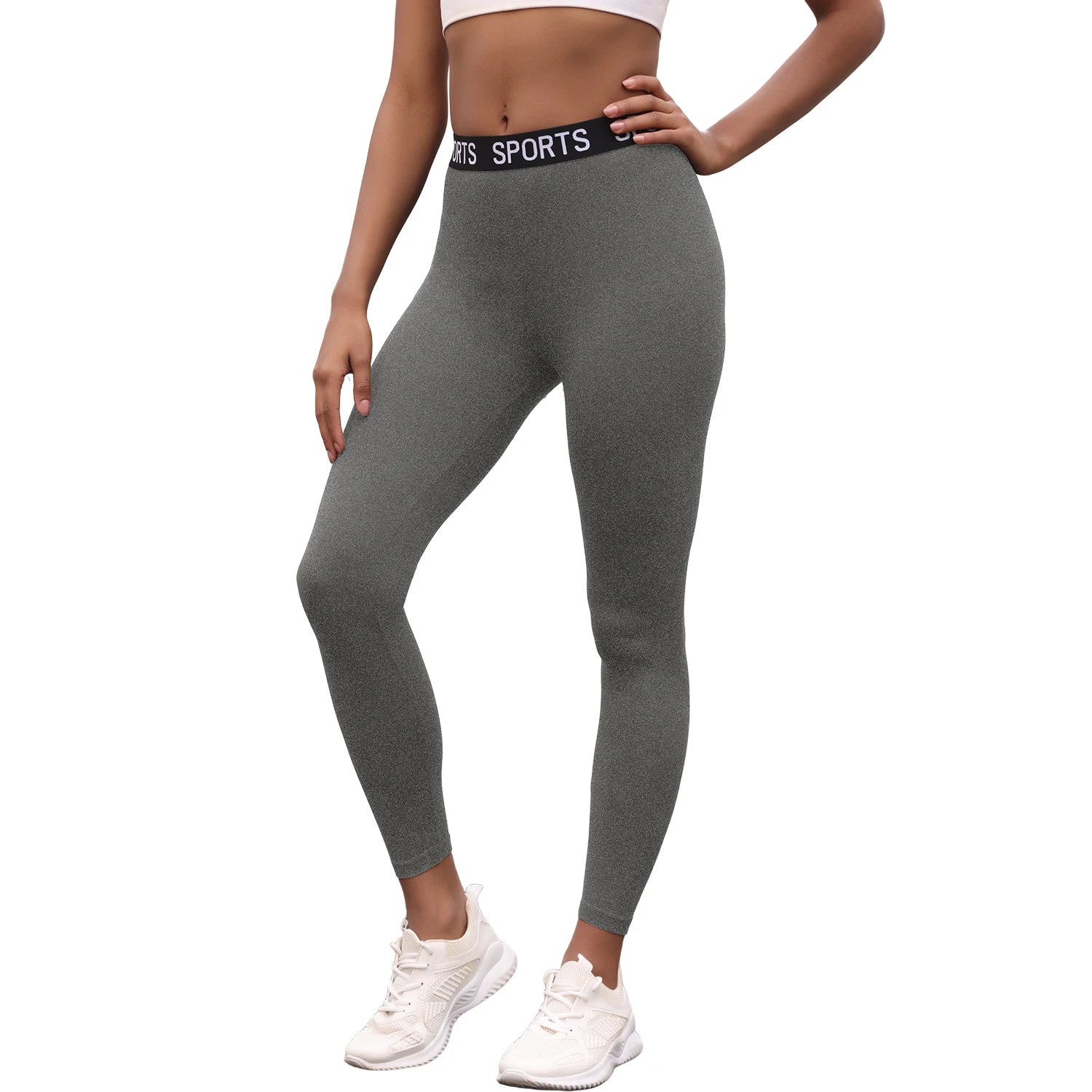Super Soft Letter Waist Leggings for Women